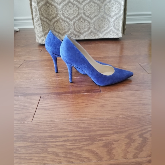 Nine West Blue Suede Heels - Picture 4 of 4